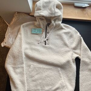 Faherty brand high pile fleece hoodie new with tags